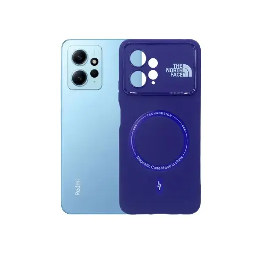 [PO15BMINOT12-4-12] Xiaomi Redmi Note 12 4G Printed Soft Silicone Magnetic AutoFocus Case - Purple