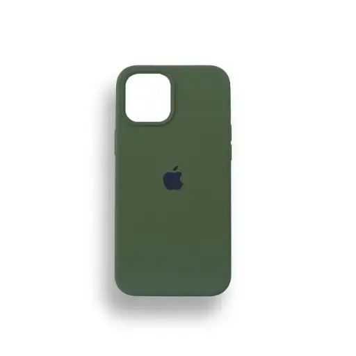 [PO23BIP12PMAX-1-33] Iphone 12 Pro Max Silicone Case Mobile Pouch (Light Green)