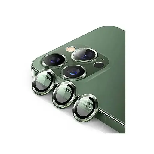 [PL14IP11PMX-3-11] iPhone 11 Pro Max Camera Rings Green Protector - Sleek Lens Protection