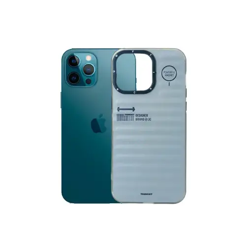 [PO31BIP12PMAX-20-9] iPhone 12 Pro Max YOUNGKIT 3D Printed Back Case (Gray)
