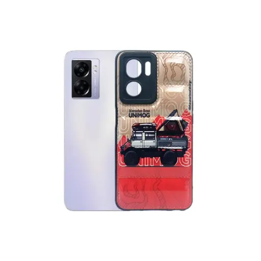 [PO14BOA574G-41-2] Oppo A57 4G Full Print Puffer Back Case (Black)