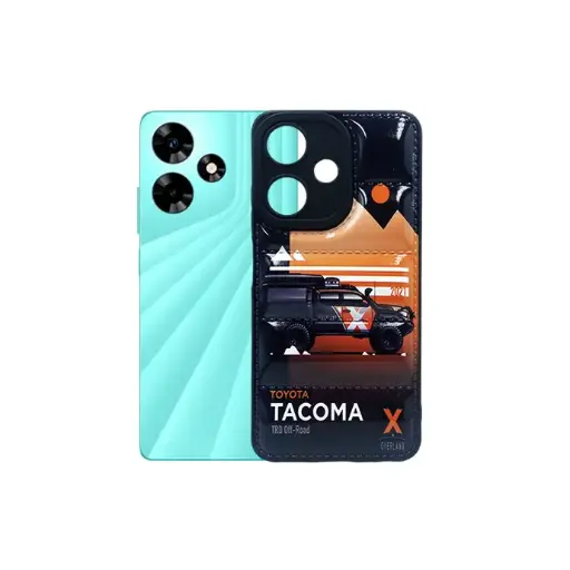 [PO14BIHOT30I-41-2] Infinix Hot 30i Fully Printed Puffer Back Case - Black Design