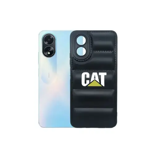 [PO14BOA18-18-2] Oppo A18|A38 Puffer Back Case (Black)