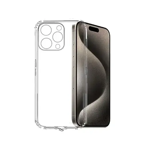 [PO7BIP15PMX-3] Iphone 15 Pro Max Dust Plug TPU Pouch Without Bumper