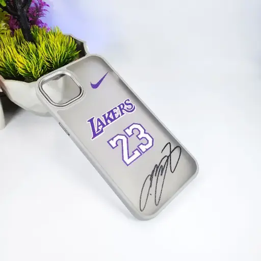[PO6BIP12PR-4-LKR23] iPhone 12 Pro|iPhone 12 3D Printed Matte Hard Siicone Back Case (Lakers 23)