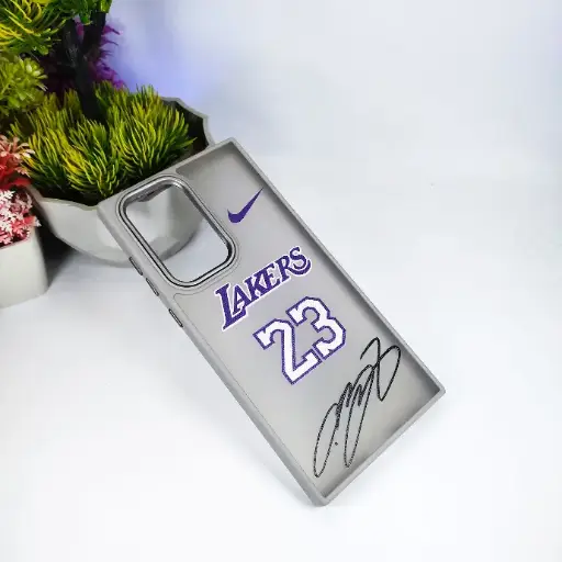 [PO6BSS22U-4-LKR23] Samsung S22 Ultra 3D Printed Matte Hard Siicone Back Case (LAKERS 23)