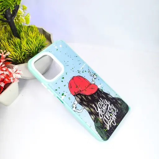 [PO40BMI12-6-14] Xiaomi Redmi 12 Fancy 3D Glitter Shine Printed Back Case (C-Green)