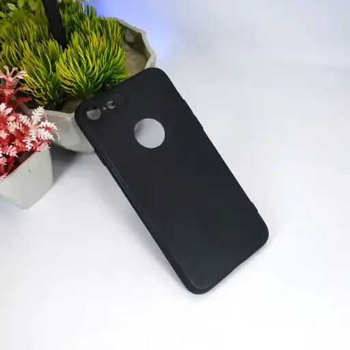 [PO4BIP7G-4-2] iPhone 7G|8G Matte Soft Silicone Paper Case (Black)