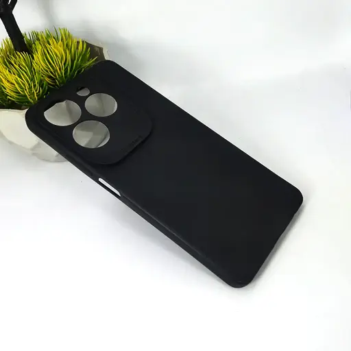 [PO4BIHOT40PR-4-2] Infinix Hot 40|Hot 40 Pro|Tecno Spark 20 Pro Matte Soft Silicone Paper Back Case (Black) 