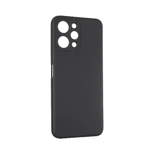 [PO4BMI12-4-2] Xiaomi Redmi 12 4G/5G|Note 12R Matte Soft Silicone Paper Back Case (Black)