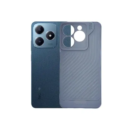 [PO14BORELMEC63-12-9] Oppo Realme C63|Realme C61 GEARS Luxuary Carbon Texture Soft Silicone Back Case (Gray)