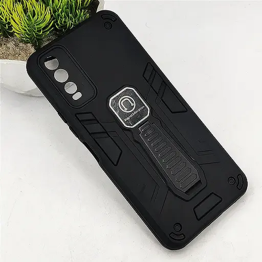 [PO39BVIY20-2-2] Vivo Y20|Y20i|Y20S|Y12S|Y12A Armour Back Case (Black)