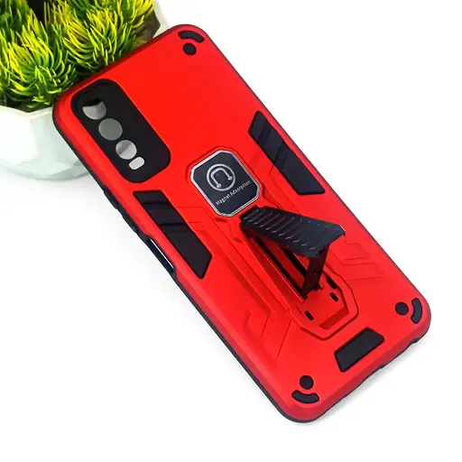 [PO39BVIY20-2-4] Vivo Y20|Y20i|Y20S|Y12S|Y12A Armour Back Case (Red)