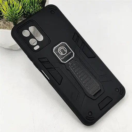 [PO39BVIY33S-2-2] Vivo Y33s|Y33T|Y21T|Y21s Armour Back Case (Black)