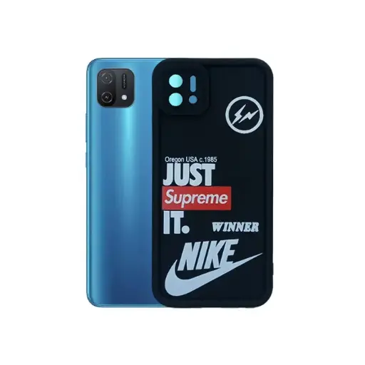 [PO14BOA16K-19-2] Oppo A16E|A16K Printed Soft Silicone Back Case (Black)