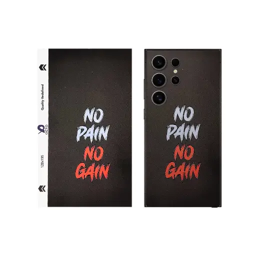 [SKIN-19-NPNG] 3D Printed Mobile Back Customize Skin (No Pain No Gain)