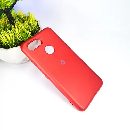 [PO23BGPXL3-1-4] Google Pixel 3 Official Soft Silky Back Case (Red)
