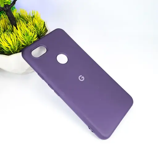 [PO23BGPXL3-1-12] Google Pixel 3 Official Soft Silky Back Case (Purple)