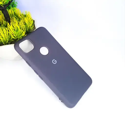 [PO23BGPXL4A 4G-1-12] Google Pixel 4a 4G Official Soft Silky Back Case (Purple)