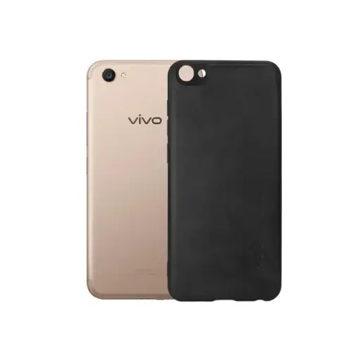 [PO18BVIX7-1-2] Vivo X7 X-Level Luxuary Leather Back Case (Black)