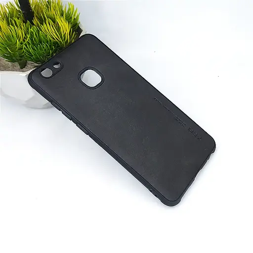 [PO18BVIV7PL-1-2] Vivo V7 Plus X-Level Luxuary Leather Back Case (Black)