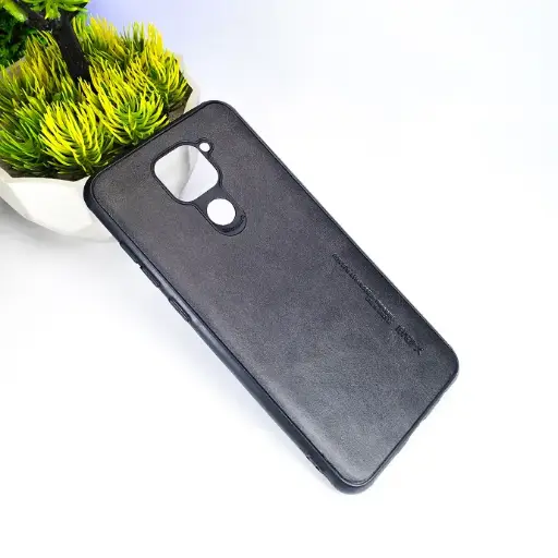 [PO18BMINOT9-1-2] Xiaomi Redmi Note 9 & 10X Luxury Leather Back Case - Classic Black