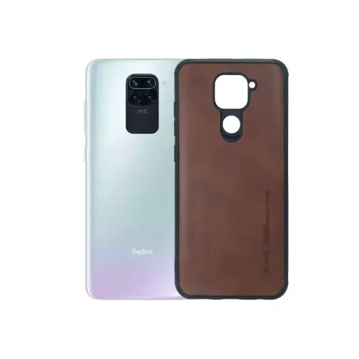 [PO18BMINOT9-1-13] Xiaomi Redmi Note 9 & 10X Luxury Leather Back Case - Elegant Brown