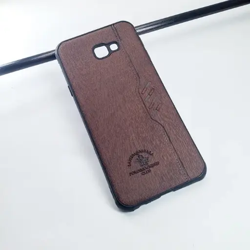 [PO18BSJ4PL-2-34] Samsung Galaxy J4 Plus Santa Barbara Polo Leather Back Case - Dark Brown