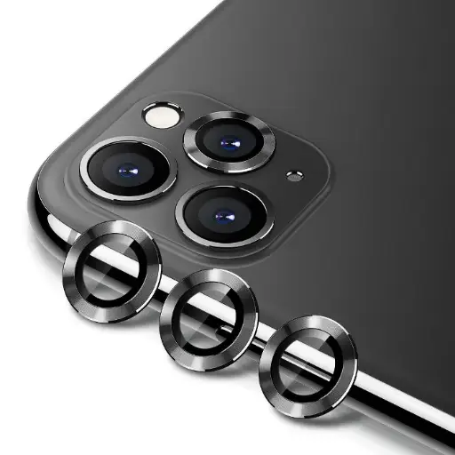 [PL14IP11PMX-6-2] Iphone 11 Pro Max Ladies Camera Rings (Black)