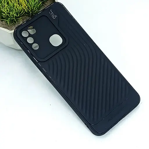 [PO14BIHOT11PY-12-2] Infinix Hot 9 Play|Hot 10 Play|Hot 11 Play GEAR 4 Luxuary Carbon Texture Soft Silicone Back Case (Black)