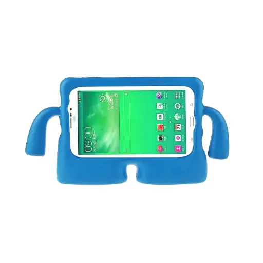 [PO47FBSX200-1-3] Samsung Tab A8 10.5|X205|X200|(2021M10 Plus 3 Generation|10.6/TB 125|128 FU Rugged iBuy Handle Cartoon Case (Blue)