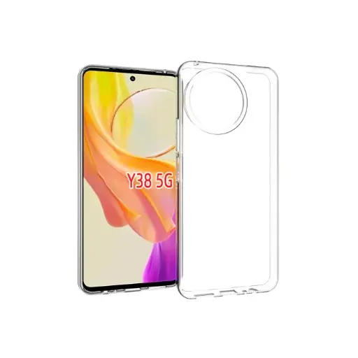 [PO7BVIY38-3] Vivo Y38 5G Dust Plug TPU|Transparent Back Case