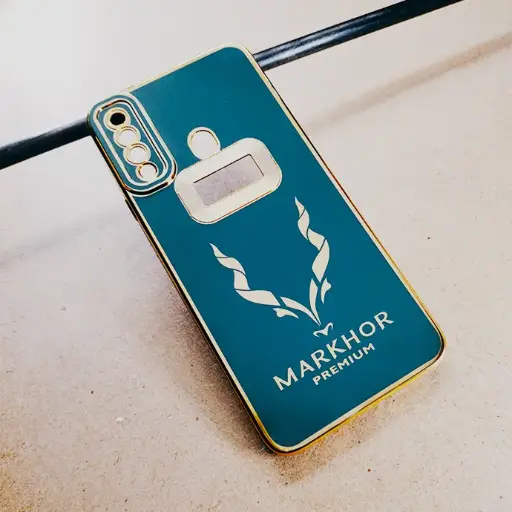 [PO29BSA20S-6-11] Samsung Galaxy A20s Markhor Logo Chrome Back Case (Green)