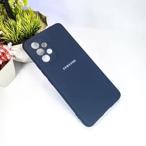 [PO23BSA53-3-17] Samsung Galaxy A53 Official Soft Silky Back Case (Navy Blue)