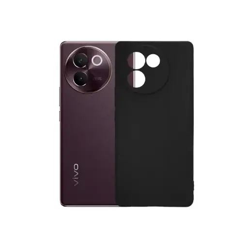 [PO4BVIV30E-4-2] Vivo V30E 5G Matte Soft Silicone Paper Back Case (Black)