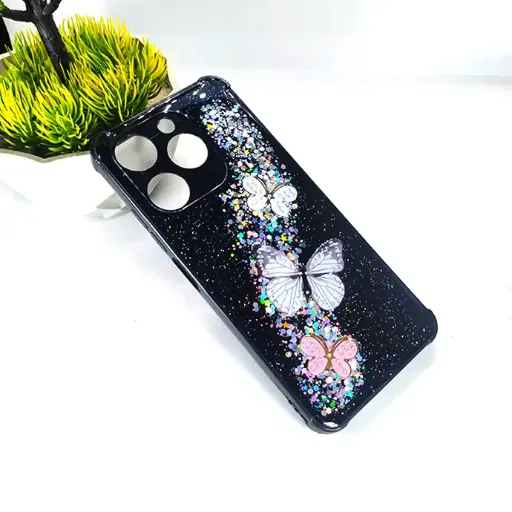 [PO9BITA70-3-2] iTel A70|A70s|A70 Pro Ladies Fancy Back Case (Black)