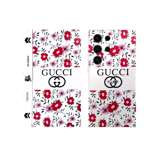 [SKIN-19-GUCCI] 3D Printed Mobile Back Customize Skin ( GUCCI)