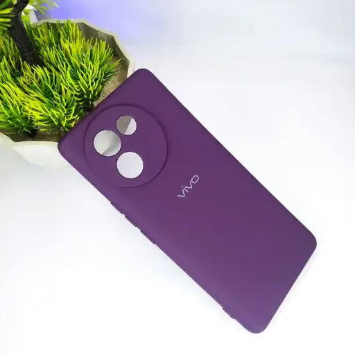 [PO23BVIV30E-3-12] Vivo V30E 5G Official Soft Silky Back Case (Purple)