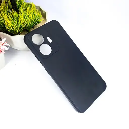 [PO14BVIY55-1-2] Vivo Y55 4G Official Type Soft Silicone Back Case - Black