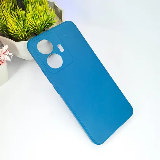 [PO14BVIY55-1-3] Vivo Y55 4G Official Type Soft Silicone Back Case (Blue)