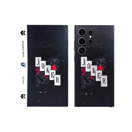 [SKIN-19-JOKER] Joker 3D Printed Mobile Back Skin - Customizable & Edgy Design