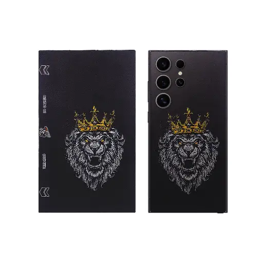 [SKIN-19-LION] Lion 3D Printed Mobile Back Skin - Customizable & Fierce Design