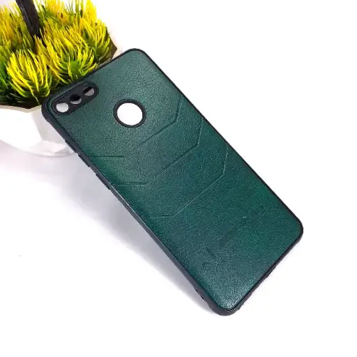 [PO18BHUY9H18-1-11] Huawei Y9 Prime 2018 AMG Leather Back Case (Green)