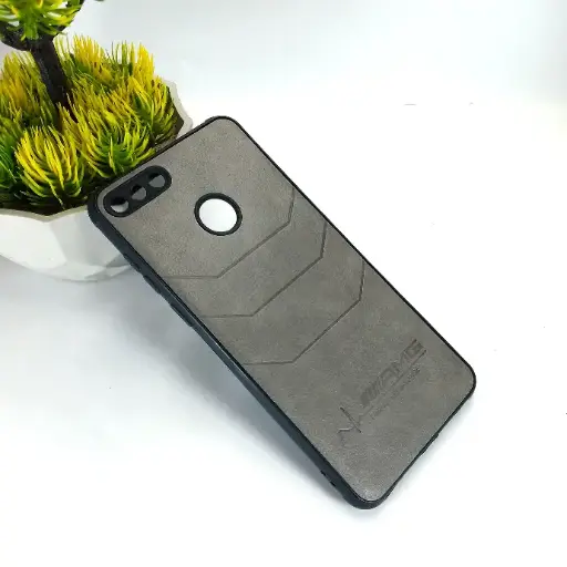 [PO18BHUY9H18-1-9] Huawei Y9 Prime 2018 AMG Leather Back Case (Gray)