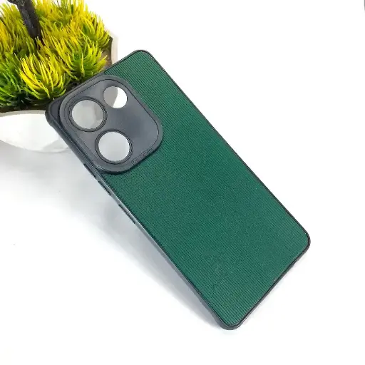 [PO18BTCMN20-9-11] Tecno Camon 20|Camon 20 Pro Canary Logo Leather Back Case (Green)