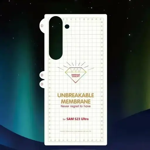 [PL10SS23-4] Samsung S23 Only back Unbreakable Membrane Back Sheet - Ultimate Protection