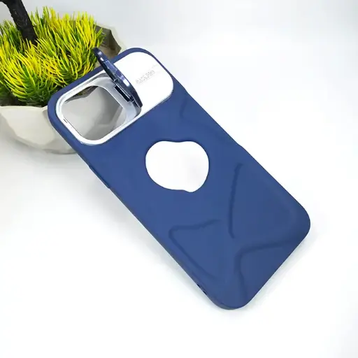 [PO14BIP12PMAX-48-3] Creative Magnetic Back Case for iPhone 12 Pro Max - Blue