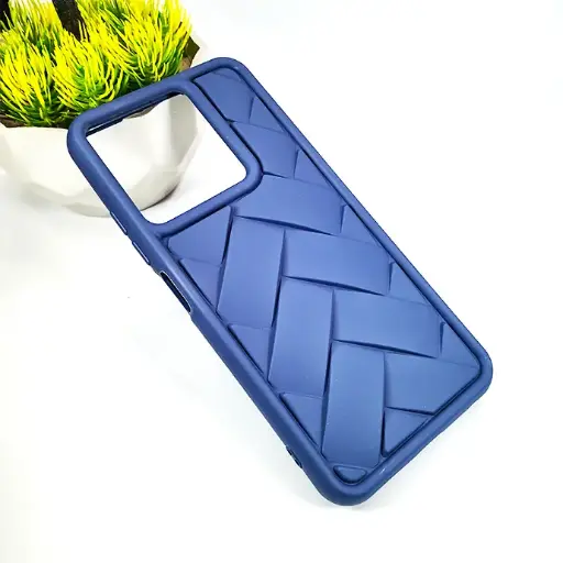[PO14BITA70-30-17] iTel A70|A70 Pro Flex Waves Pattern Silicone Back Case (Navy Blue)