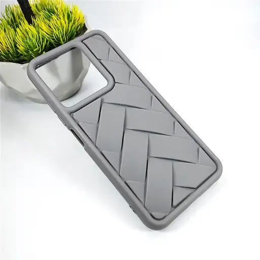 [PO14BITA70-30-36] iTel A70|A70 Pro Flex Waves Pattern Silicone Back Case (Natural Titanium)