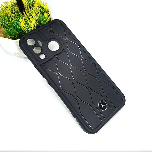 [PO14BIHOT12PY-31-2] Infinix Hot 12 Play Logo Soft Silicone Printed Back Case (Black)